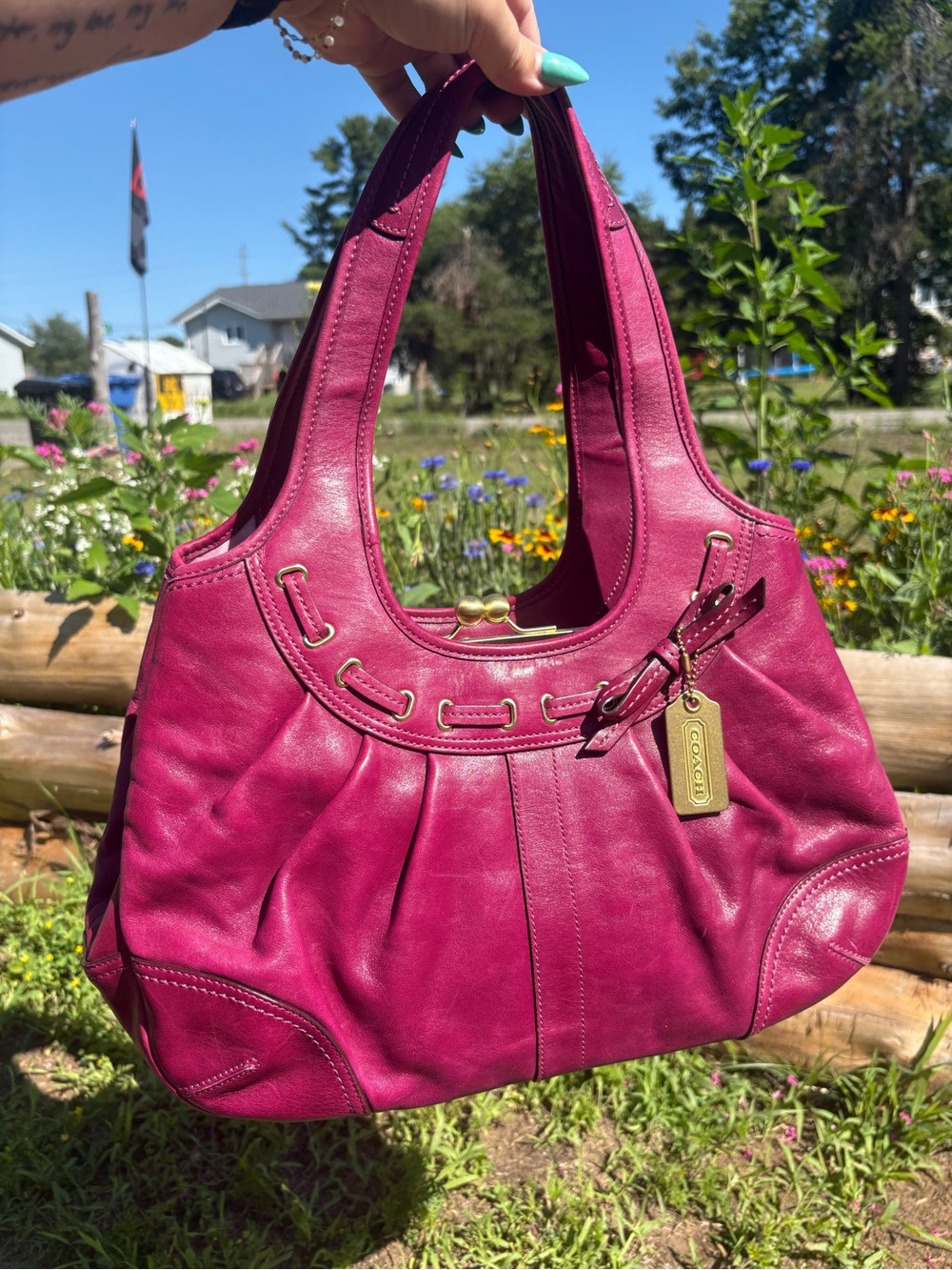 2008 Coach Ergo Pleated Frame Satchel with the kisslock 🤌🏼💖